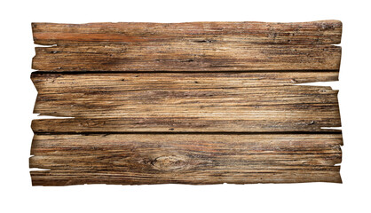 close up of an empty wooden sign