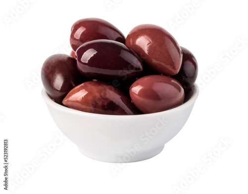 Bowl of marinated kalamata olives