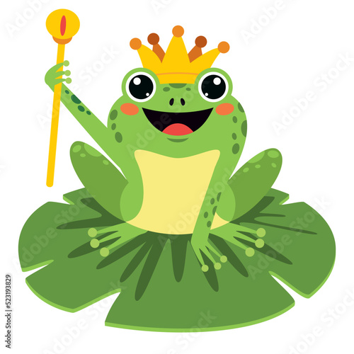 Cartoon Illustration Of A Frog