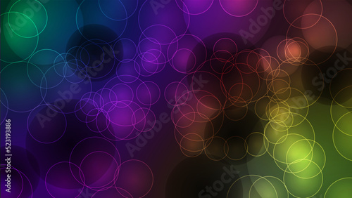 Vector of shining, aurora-like tints in the atmosphere on neon background. Colorful neon collection.