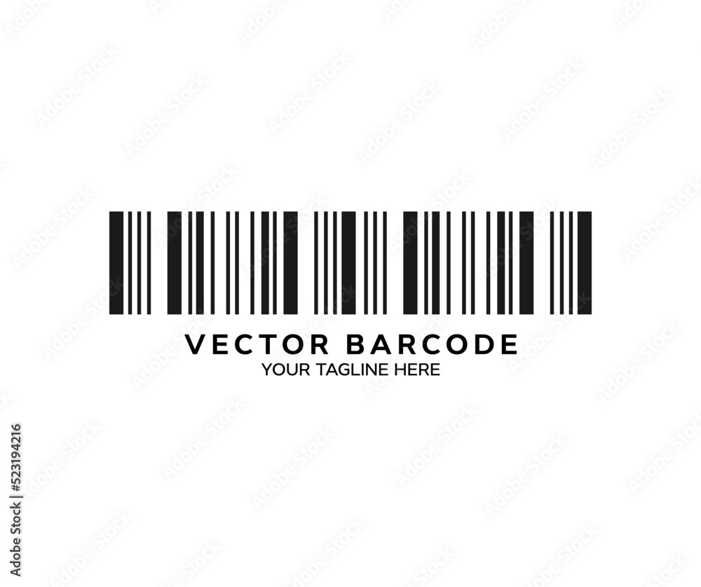 Barcode symbol. Bar code icon template logo design. Product inventory badge, codes stripe sticker and package bars. Supermarket scanning barcode sign vector design and illustration. Barcode symbol. Bar code icon template logo design. Product inventory badge, codes stripe sticker and package bars. Supermarket scanning barcode sign vector design and illustration.