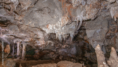 The cave in Khao Sok Reservoir. Ratchaprapha Dam Surat Thani Province, Thailand.