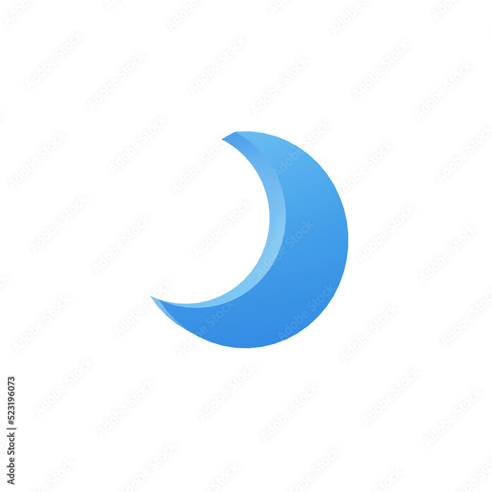 3D Illustration moon weather forecast 3D Illustration moon weather forecast