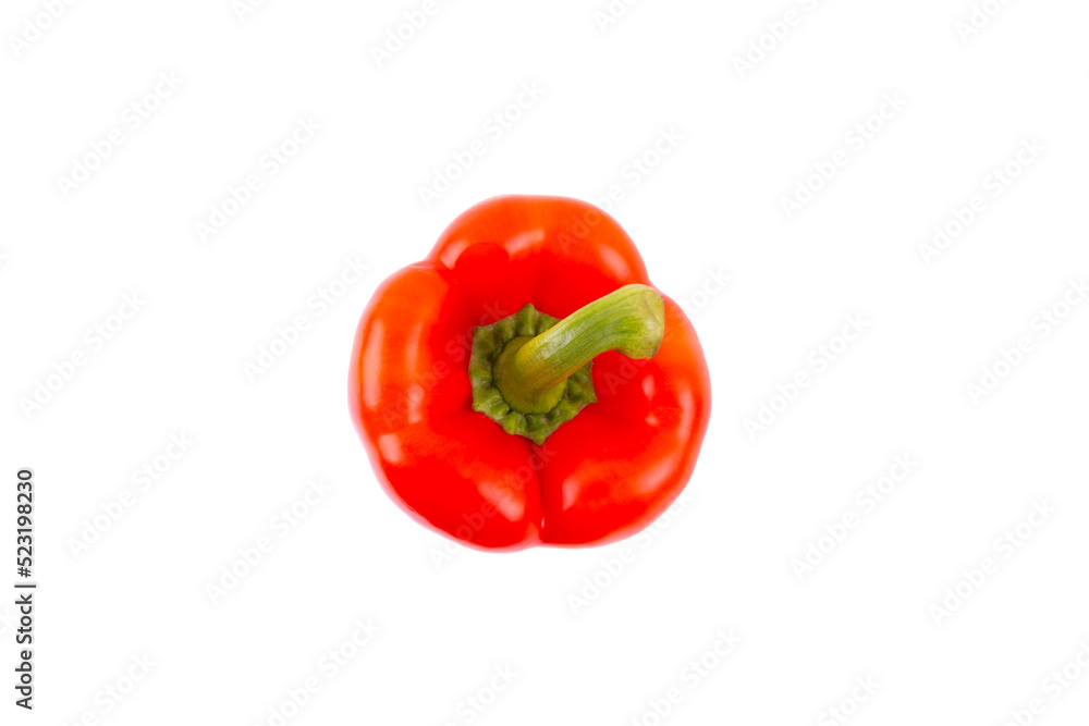 Paprika. Pepper red. Bell pepper isolated. Sweet red pepper. With clipping path. Full depth of field.. Paprika. Pepper red. Bell pepper isolated. Sweet red pepper. With clipping path. Full depth of field..