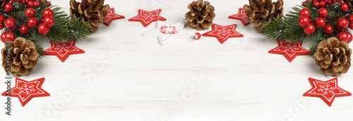 Christmas decorations on wh...