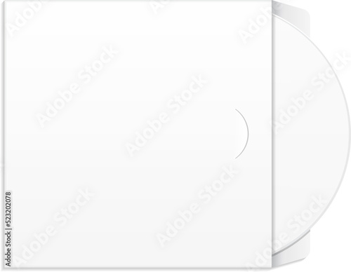 CD, DVD Disk Envelop Cover, Corporate Identity And Branding Templates. Illustration Isolated On White Background. Mock Up Template Ready For Your Design. Product Packing Vector EPS10