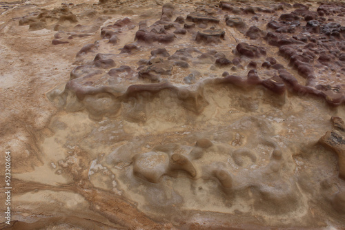 surface of the moon geological site in tataouin, Tunisia, North Africa