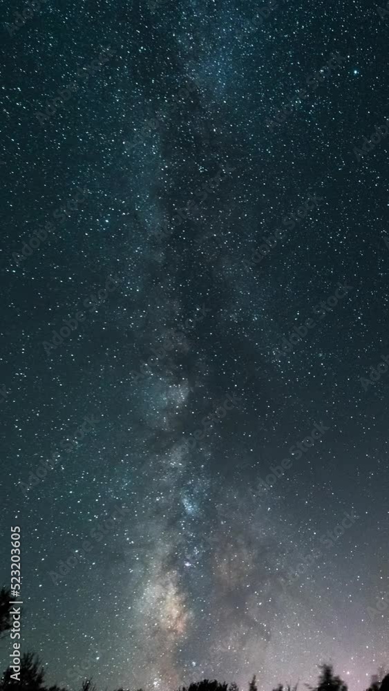 Night Sky Time Lapse with Milky Way Night Sky Time Lapse with Milky Way