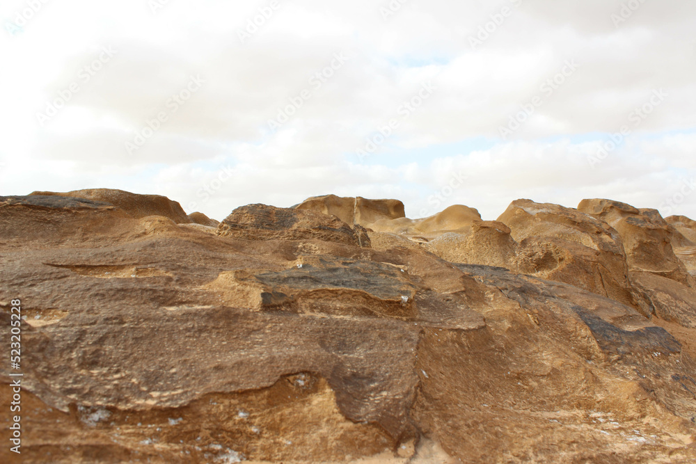 surface of the moon geological site in tataouin, Tunisia, North Africa