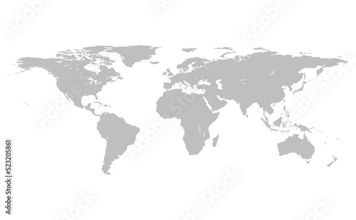 Gray Map World  Vector illustration  Eps10 