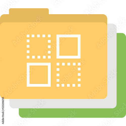 Windows Folder Flat Icon 