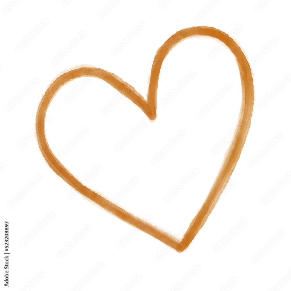 Coffee Stain Marks brown watercolor heart splash. Coffee Stain Marks brown watercolor heart splash.