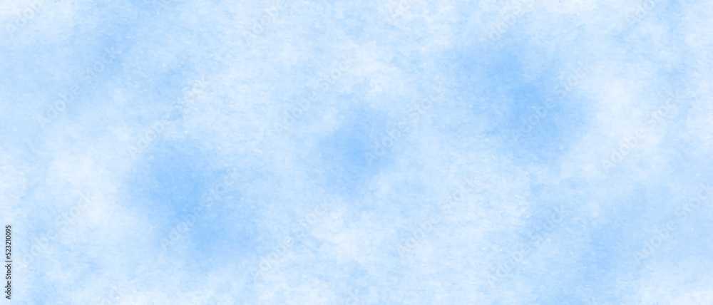 Cloudy sky blue color paper texture background, ocean blue watercolor background, light blue grunge texture with stains, brush painted blue sky clouds, blue background vector illustration. Cloudy sky blue color paper texture background, ocean blue watercolor background, light blue grunge texture with stains, brush painted blue sky clouds, blue background vector illustration.
