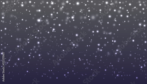 White, clear and shinny or glowing Snow is a blizzard on a black background, beautiful and randomized White snowflakes flying in the air, winter background from snowflakes surrounding on the air.