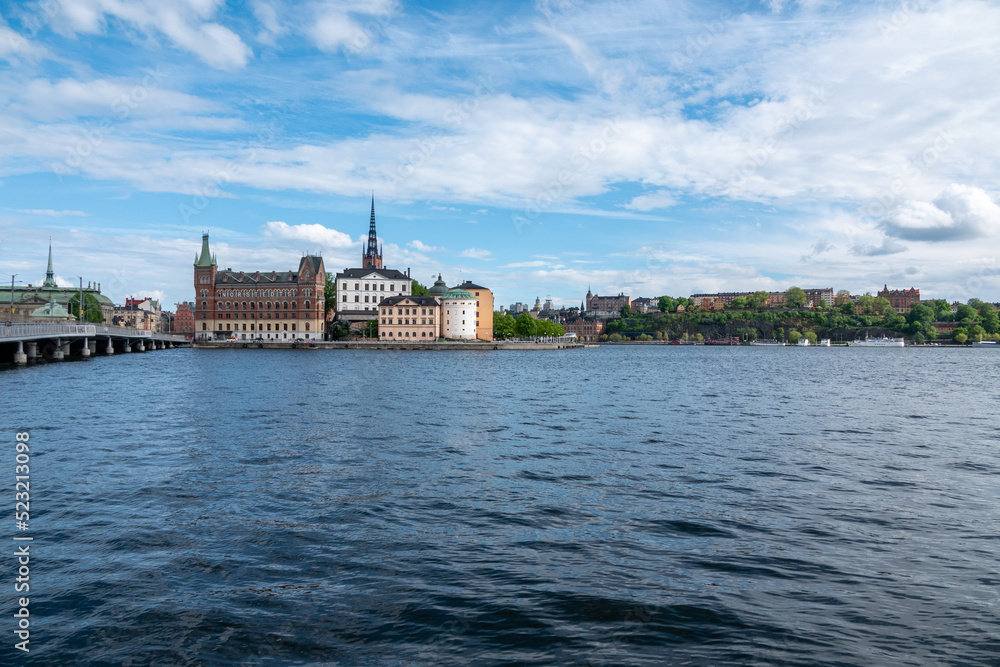Fototapeta premium View of Gamla Stan, Old Town in Stockholm, the capital of Sweden