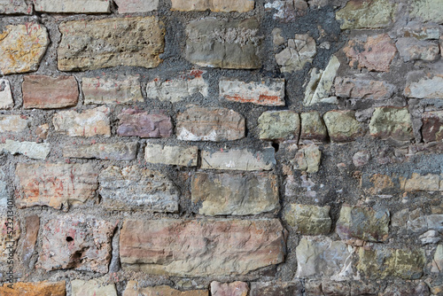 Background from an old stone masonry wall. Stone masonry pattern