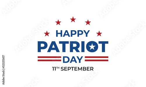 Happy Patriot's Day Design , Vector Template