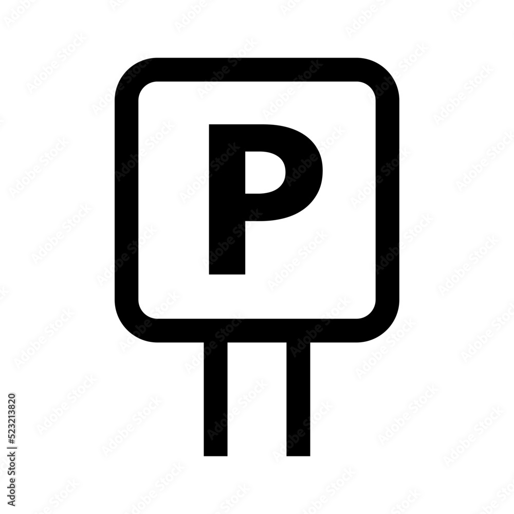 Simple parking sign. Parking space. Vector. Simple parking sign. Parking space. Vector.