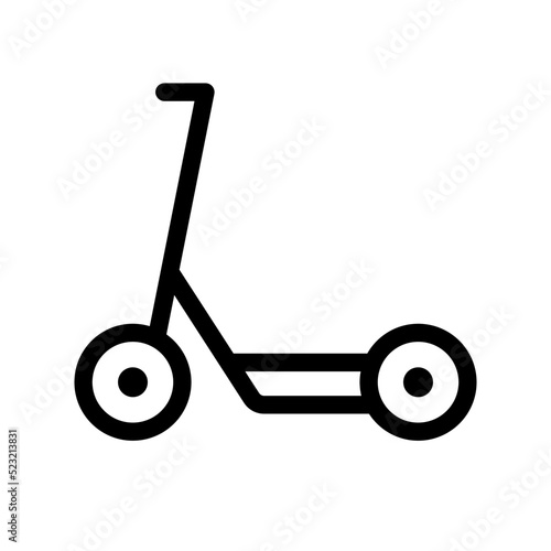 Electric kickboard icon. Electric scooter. Vector. photo