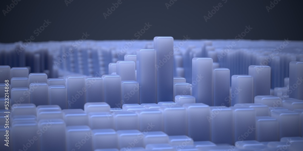Obraz premium blue polygonal abstract landscape computer generated background