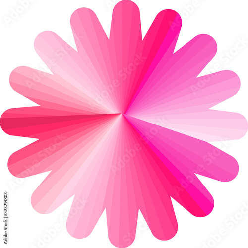 Star flower shape buttons festival badge label sticker promotion advertising abstract background illustration