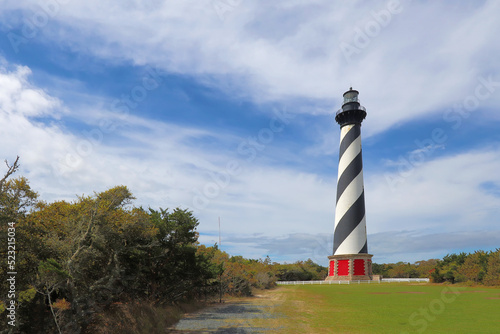 Stampa su tela The Cape Hatteras Lighthouse near Buxton, North Carolina