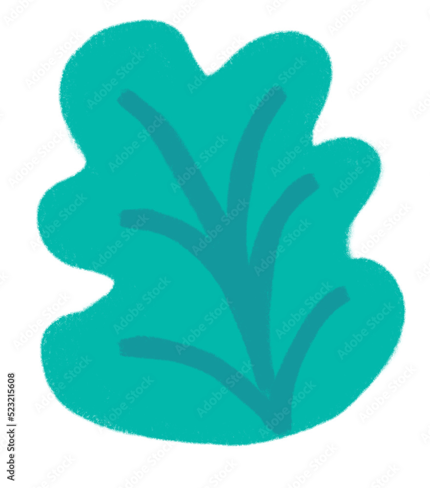 green salad leaf breakfast food set elements hand drawn doodle minimal style pastel color illustration green salad leaf breakfast food set elements hand drawn doodle minimal style pastel color illustration