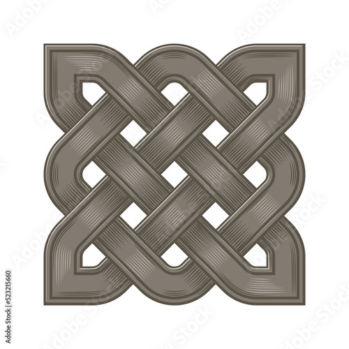 Celtic knot on white background