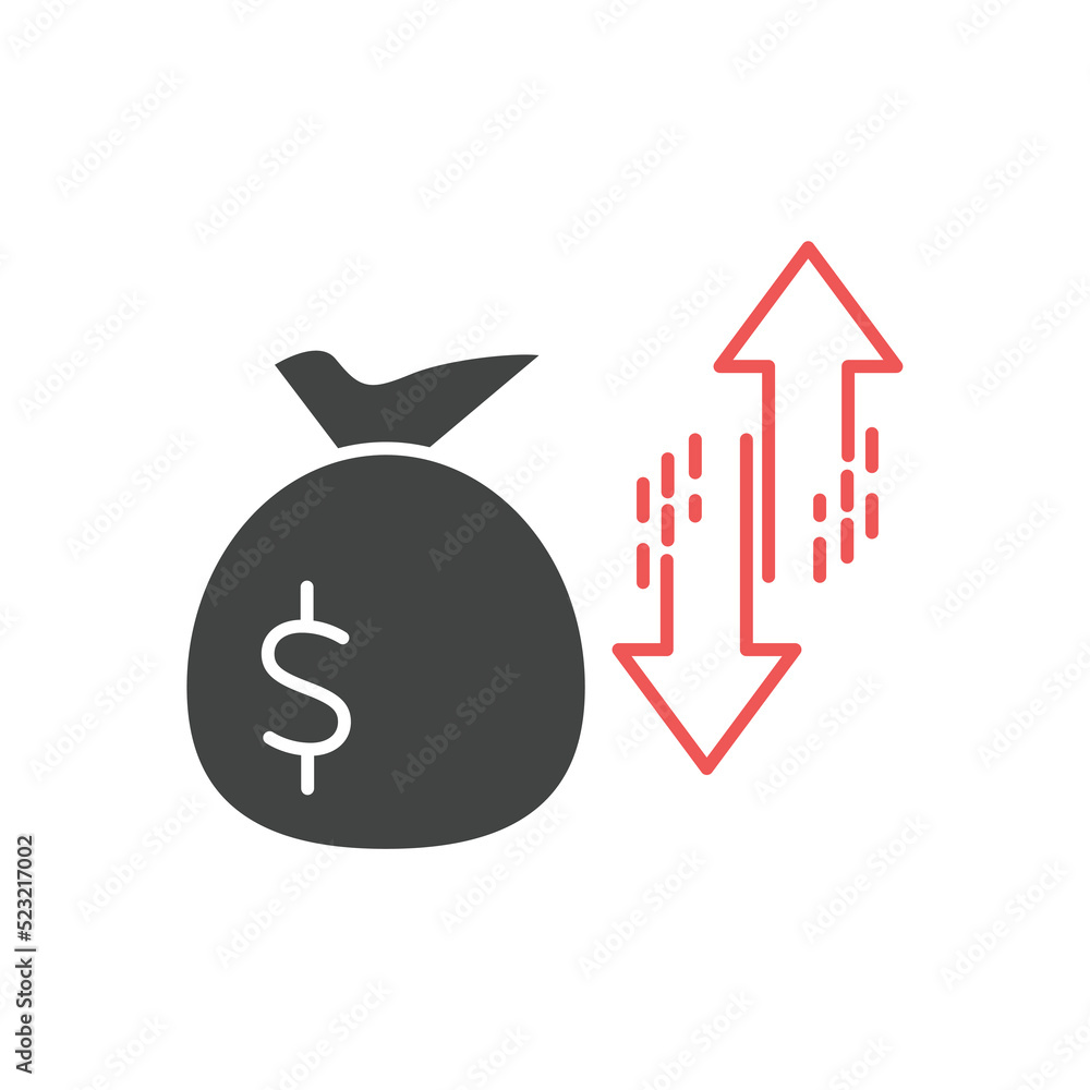 Obraz premium interest yield icons symbol vector elements for infographic web