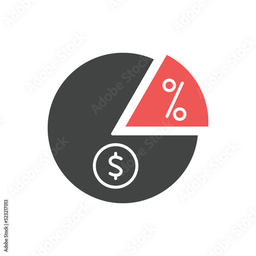 dividend icons  symbol vector elements for infographic web