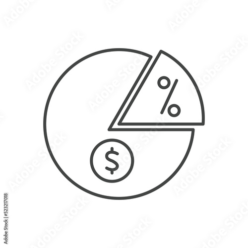 dividend icons  symbol vector elements for infographic web