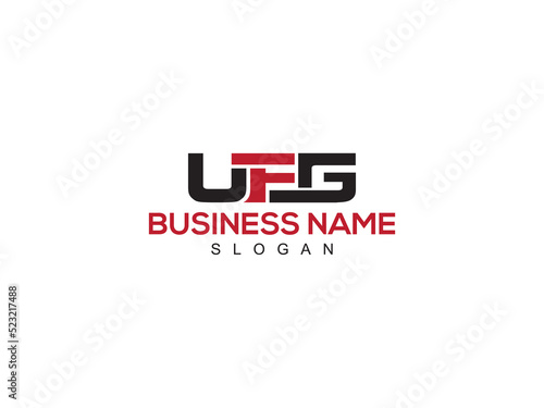 Colorful UFG Logo Icon, stylish ufg Logo Image With Three Alphabet Letter Design For Shop