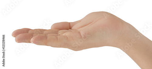 Männliche Hand und Hintergrund transparent