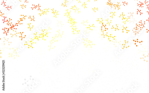 Light Red  Yellow vector texture with artificial intelligence concept.