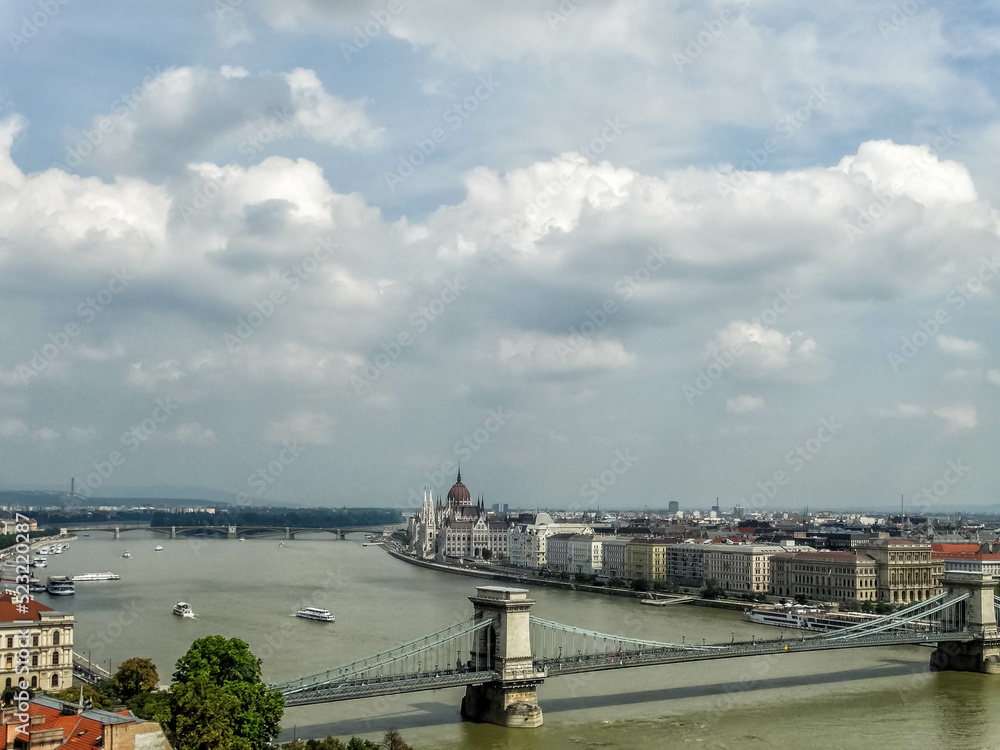 Budapest.
Beautiful view of Budapest from Buda Castle.


