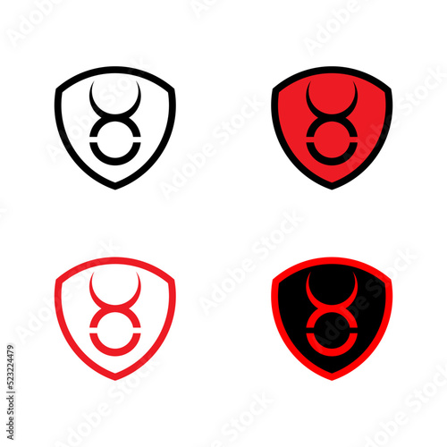 Taurus astrology logo vector
