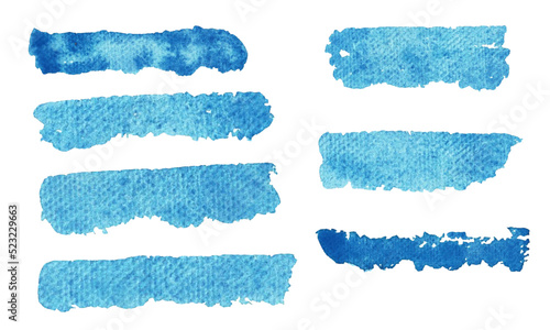 Watercolor blue brushstroke design