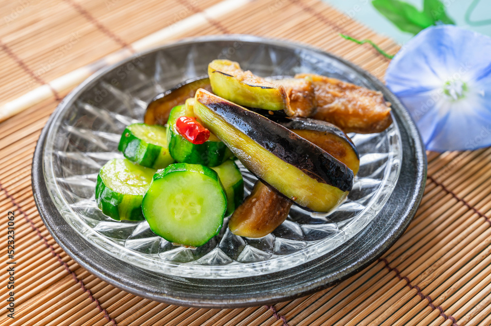 夏野菜の浅漬け からししょうゆ 夏野菜の浅漬け からししょうゆ