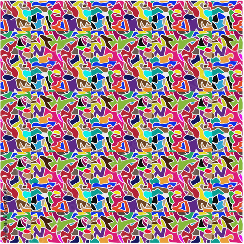 Bright mosaic texture. Ceramic tile texture. Perfect for fashion, textile design, cute themed fabric, on wall paper, wrapping paper, fabrics and home decor. © t2k4
