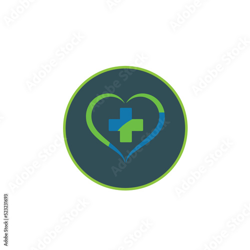 heart love logo beautiful design concept icon tamplate