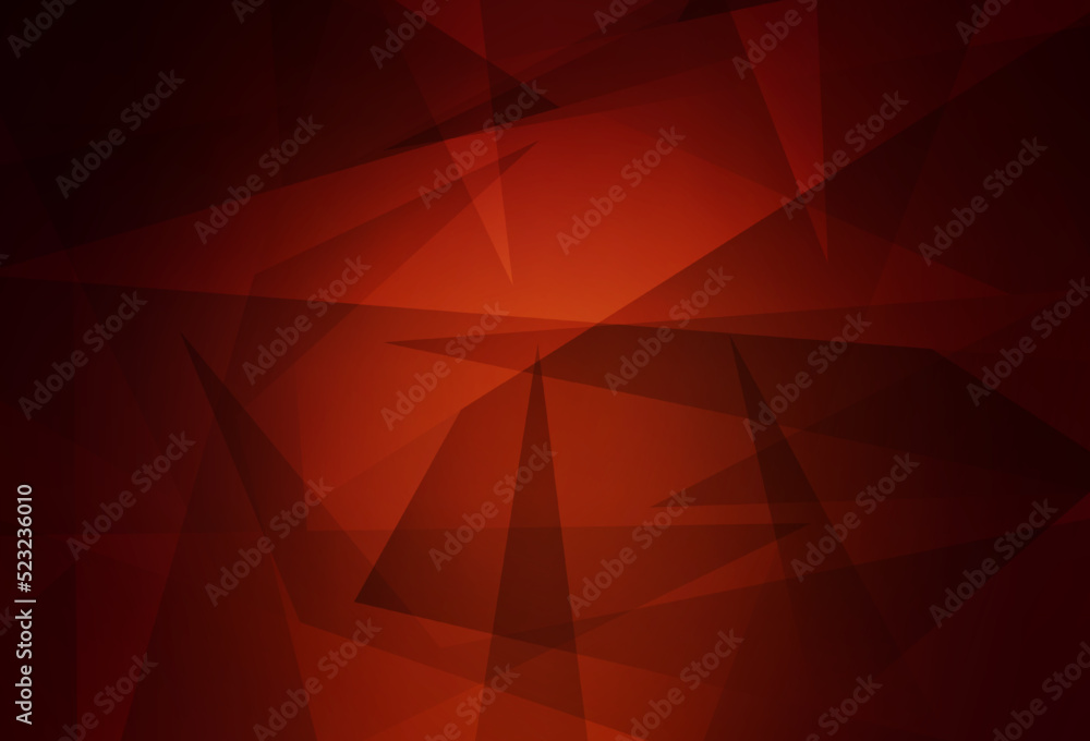 Dark Red vector texture with triangular style. Dark Red vector texture with triangular style.