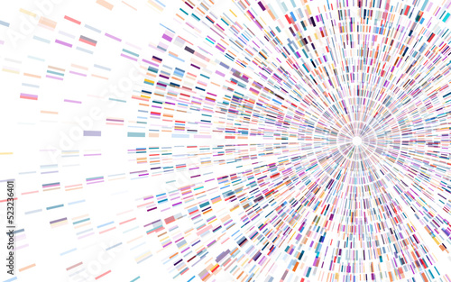 Dna test infographic. Genome sequence map.