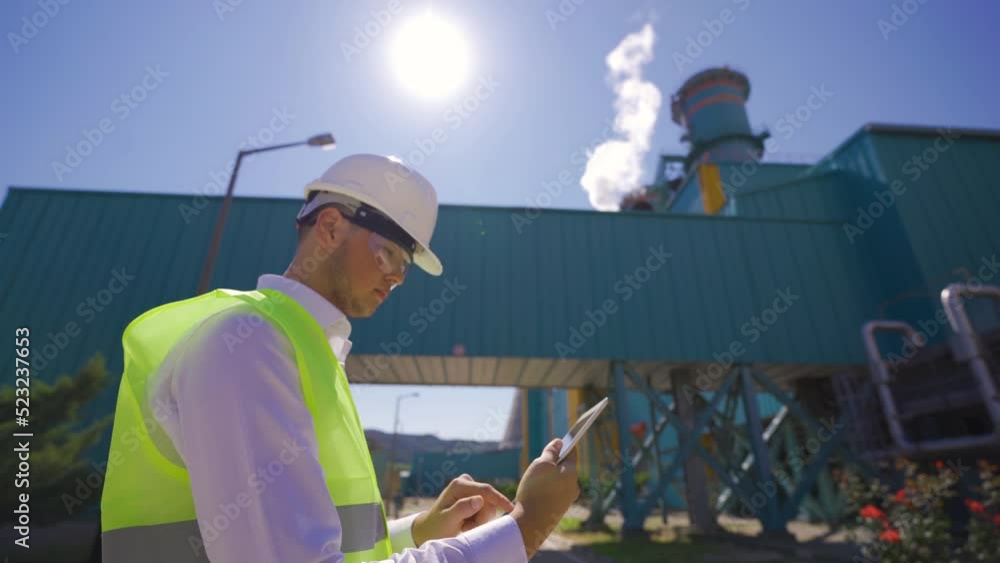 Working in industrial factory.
Male engineer working with his tablet at the factory.
Working in industrial factory.
Male engineer working with his tablet at the factory.
