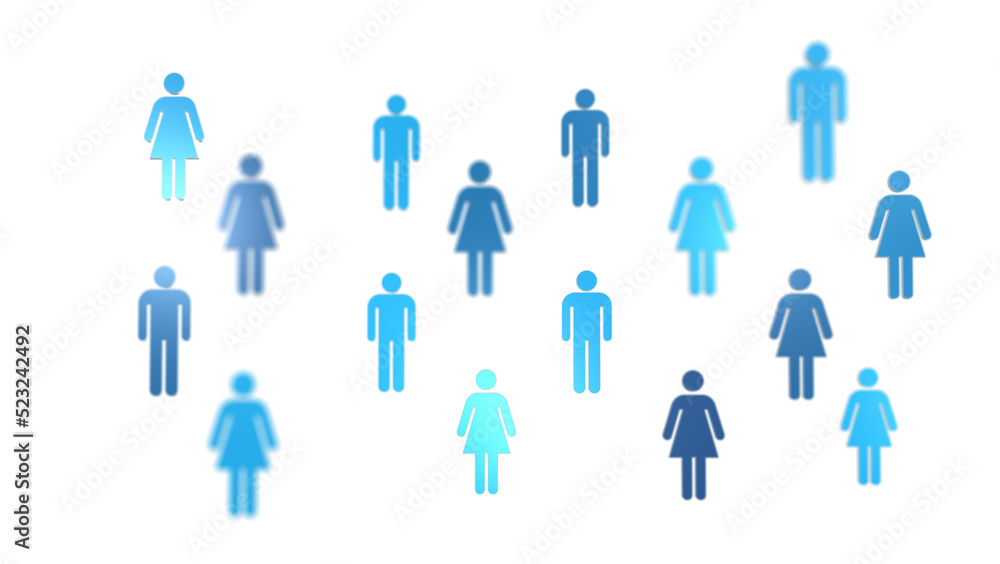  people network structure HR - Human resources management and recruitment