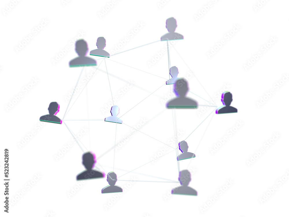 Businessman using data network with his fingers Businessman using data network with his fingers