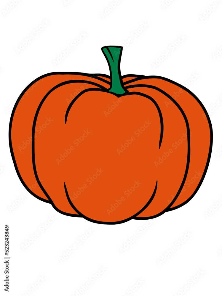Obraz premium Kürbis Comic Halloween Gemüse 