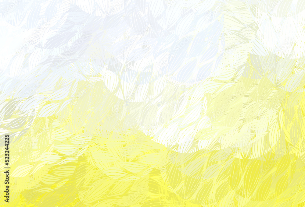 Fototapeta premium Dark Yellow vector pattern with random forms.