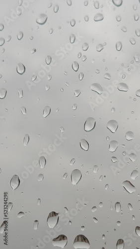 drops of water on the window