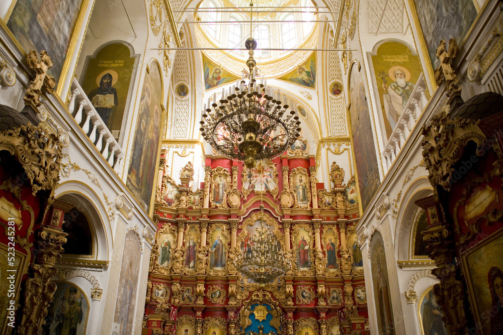Altar of Mgarsky Spaso-Preobrazhensky Monastery in Poltava region, Ukraine	
