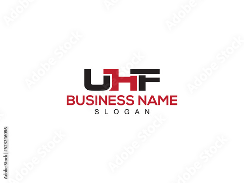 Monogram UHF Logo Letter, Premium uhf Logo Icon Vector Image Design For New Business or Company photo